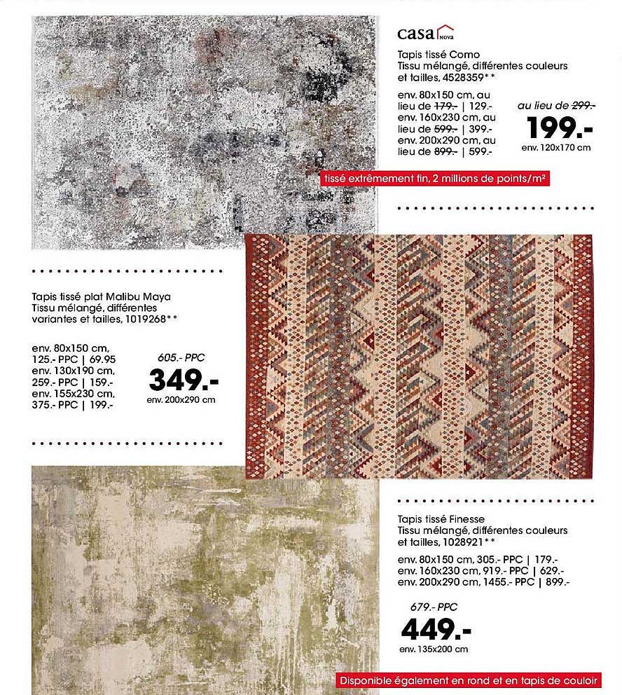 Tapis tissé Como