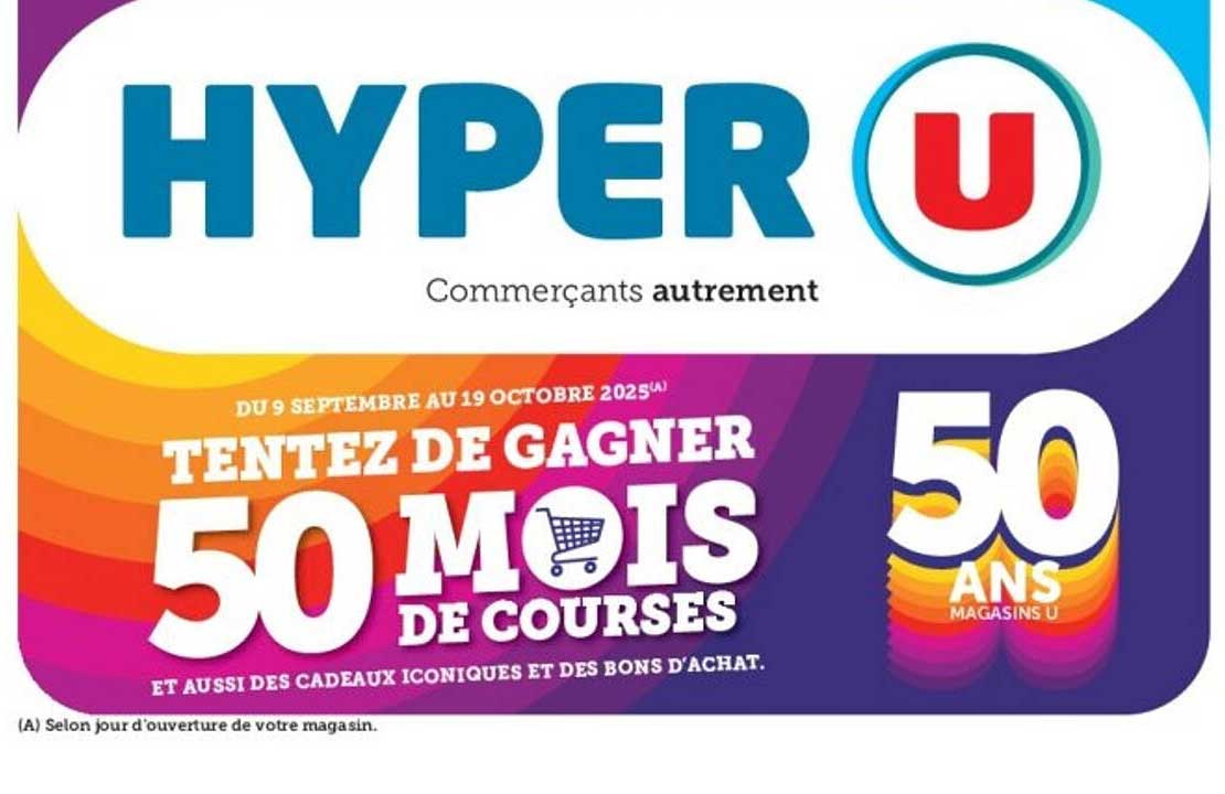TENTEZ DE GAGNER 50 MOIS DE COURSES