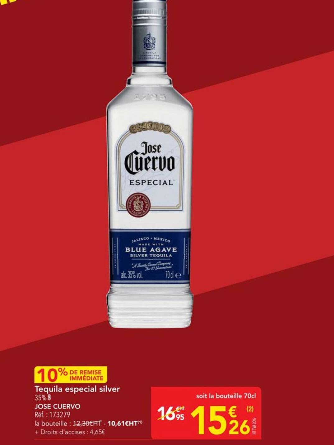 Tequila especial silver 35%  JOSE CUERVO