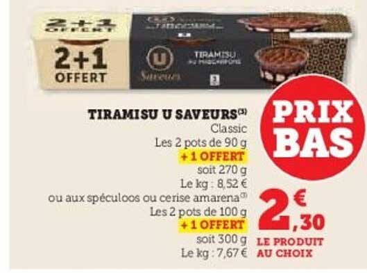 TIRAMISU U SAVEURS