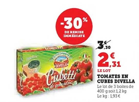 TOMATES EN CUBES DIVELLA
