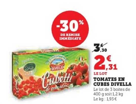 TOMATES EN CUBES DIVELLA