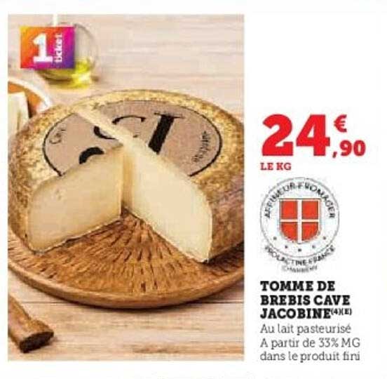 TOMME DE BREBIS CAVE JACOBINE