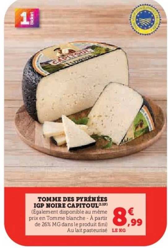TOMME DES PYRÉNÉES IGP NOIRE CAPITOUL