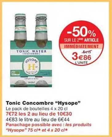 Tonic Concombre "Hysope"