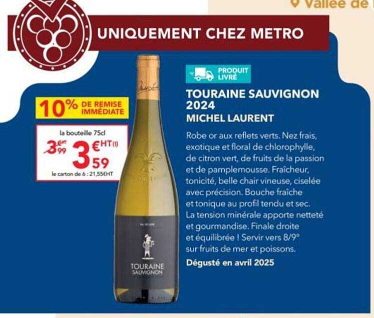 TOURAINE SAUVIGNON 2024 MICHEL LAURENT
