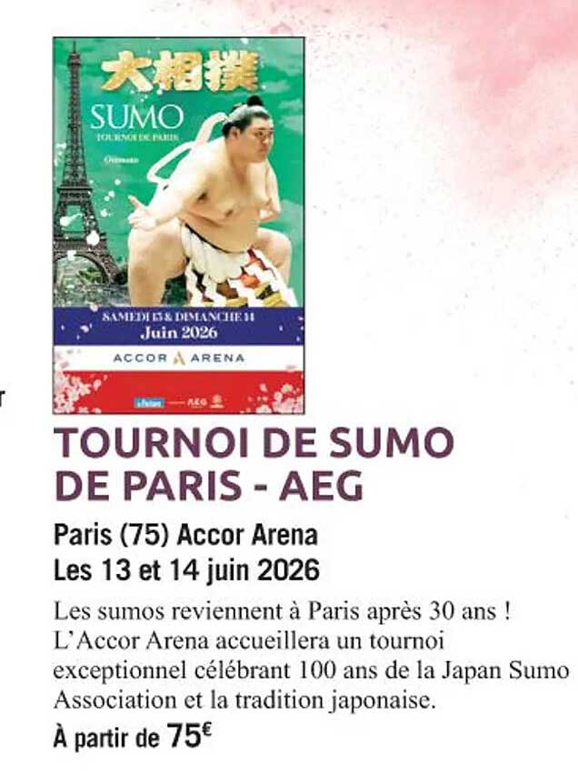 TOURNOI DE SUMO DE PARIS - AEG