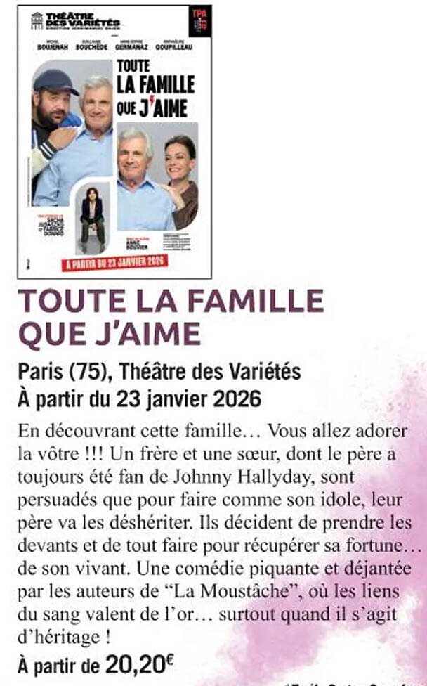 TOUTE LA FAMILLE QUE J'AIME