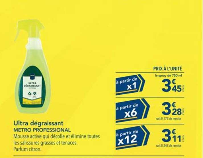 Ultra dégraissant METRO PROFESSIONAL