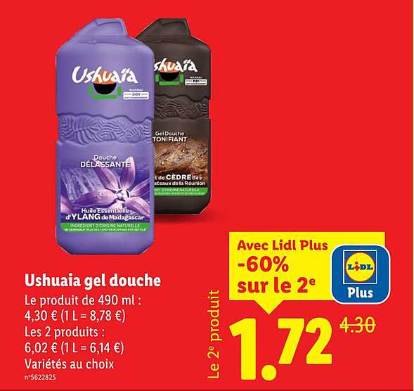 Ushuaïa gel douche