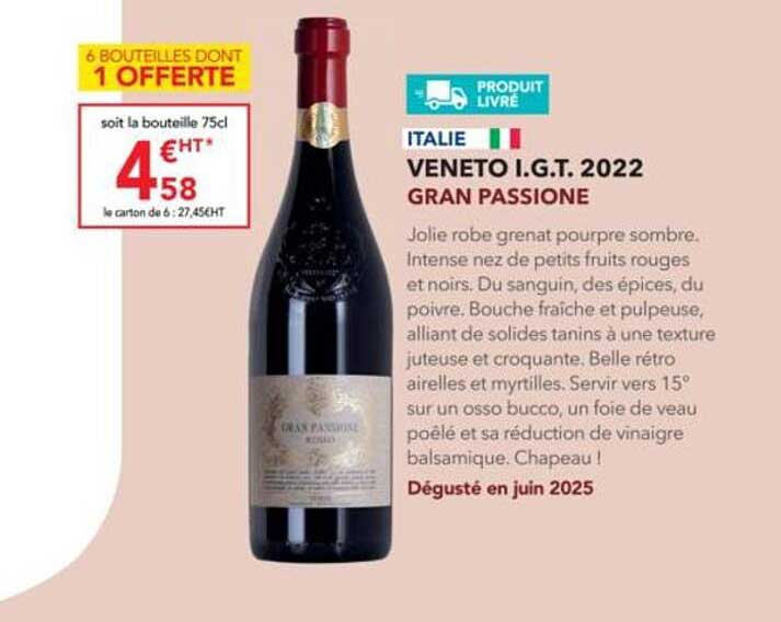 VENETO I.G.T. 2022 GRAN PASSIONE