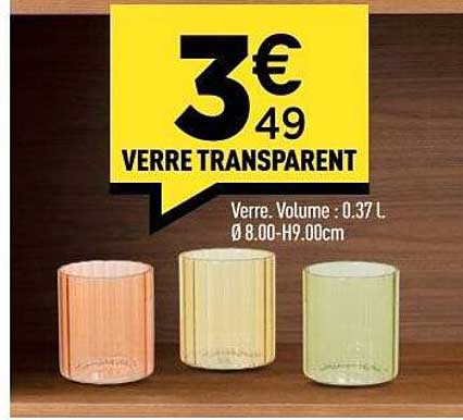 VERRE TRANSPARENT