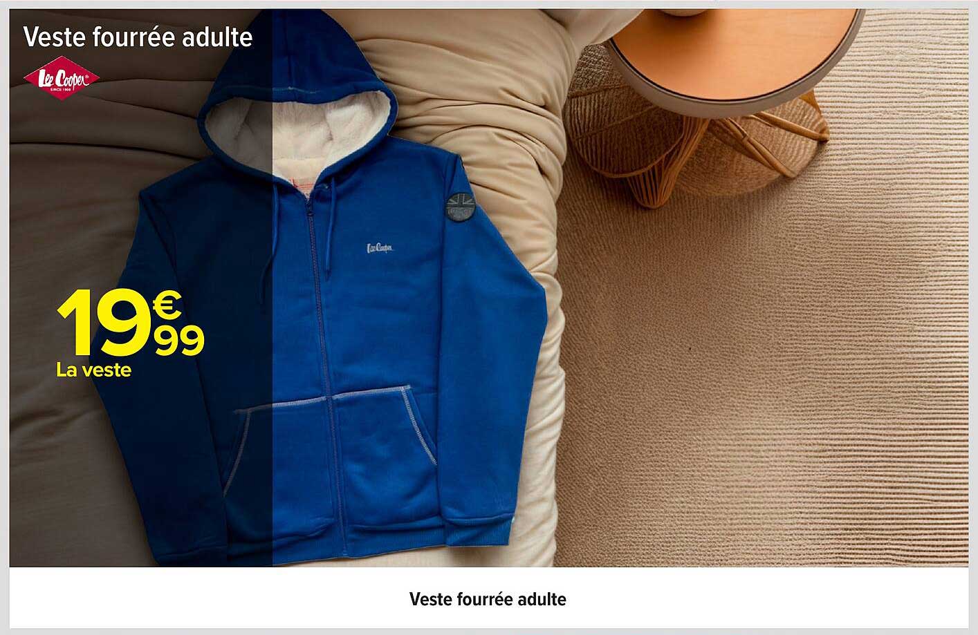 Veste fourrée adulte