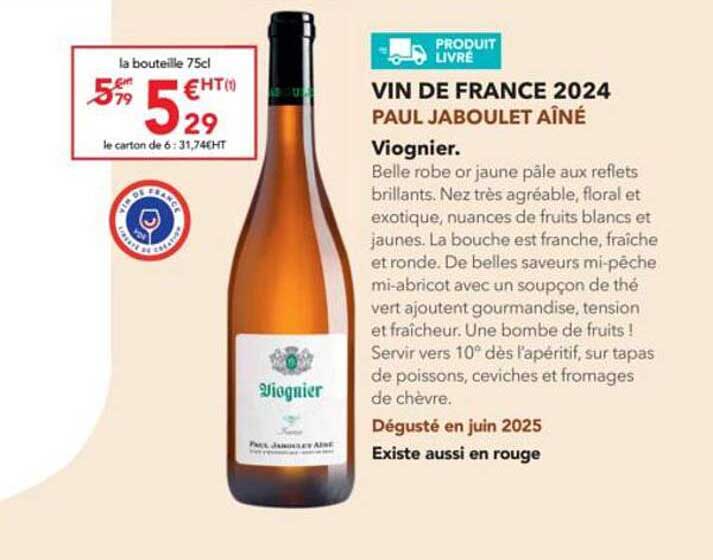 VIN DE FRANCE 2024 PAUL JABOULET AÎNÉ