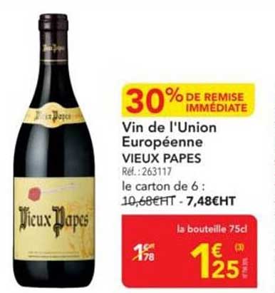 Vin de l'Union Européenne VIEUX PAPES