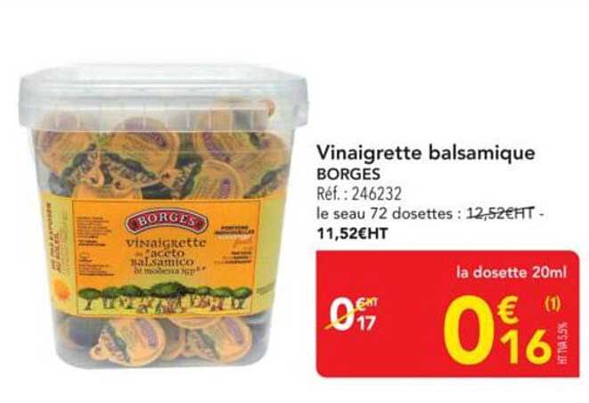 Vinaigrette balsamique BORGES