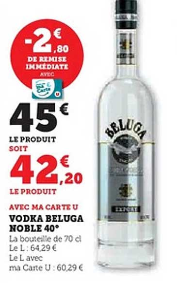 Vodka Beluga Noble 40°