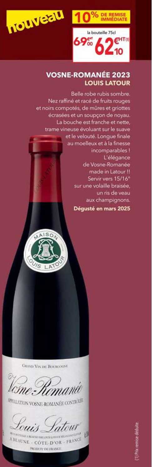 Vosne-Romanée 2023 Louis Latour