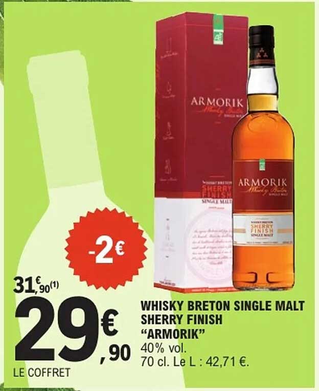 WHISKY BRETON SINGLE MALT SHERRY FINISH "ARMORIK"