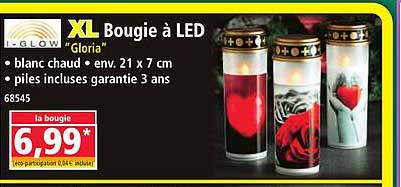 XL Bougie à LED "Gloria"