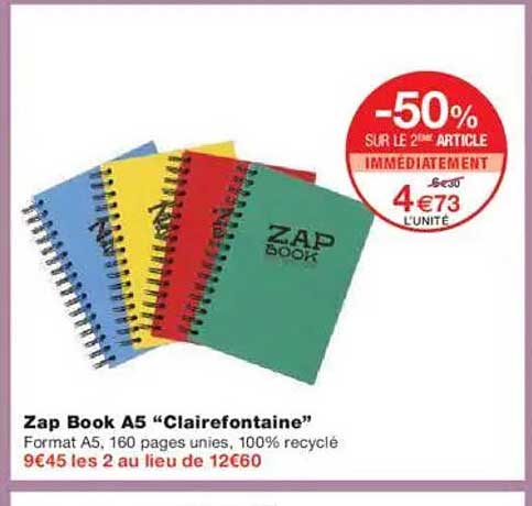 Zap Book A5 "Clairefontaine"