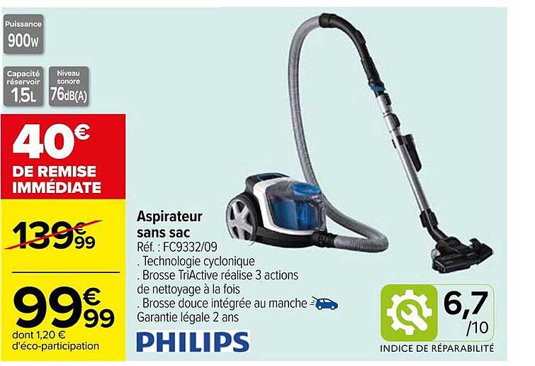 Aspirateur sans sac