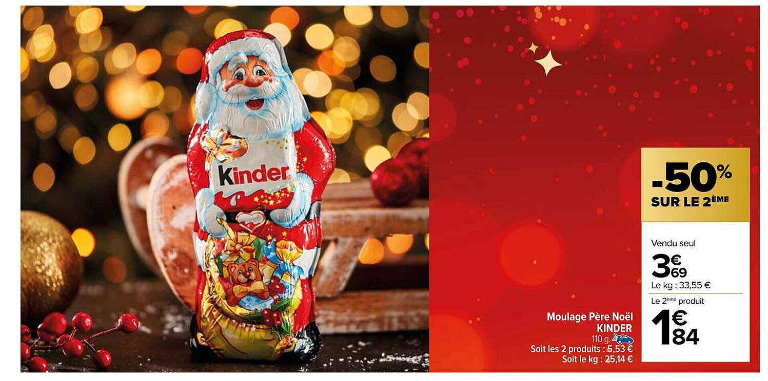 Moulage Père Noël Kinder