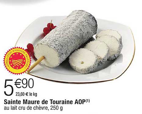 Sainte Maure de Touraine AOP au lait cru de chèvre, 250 g