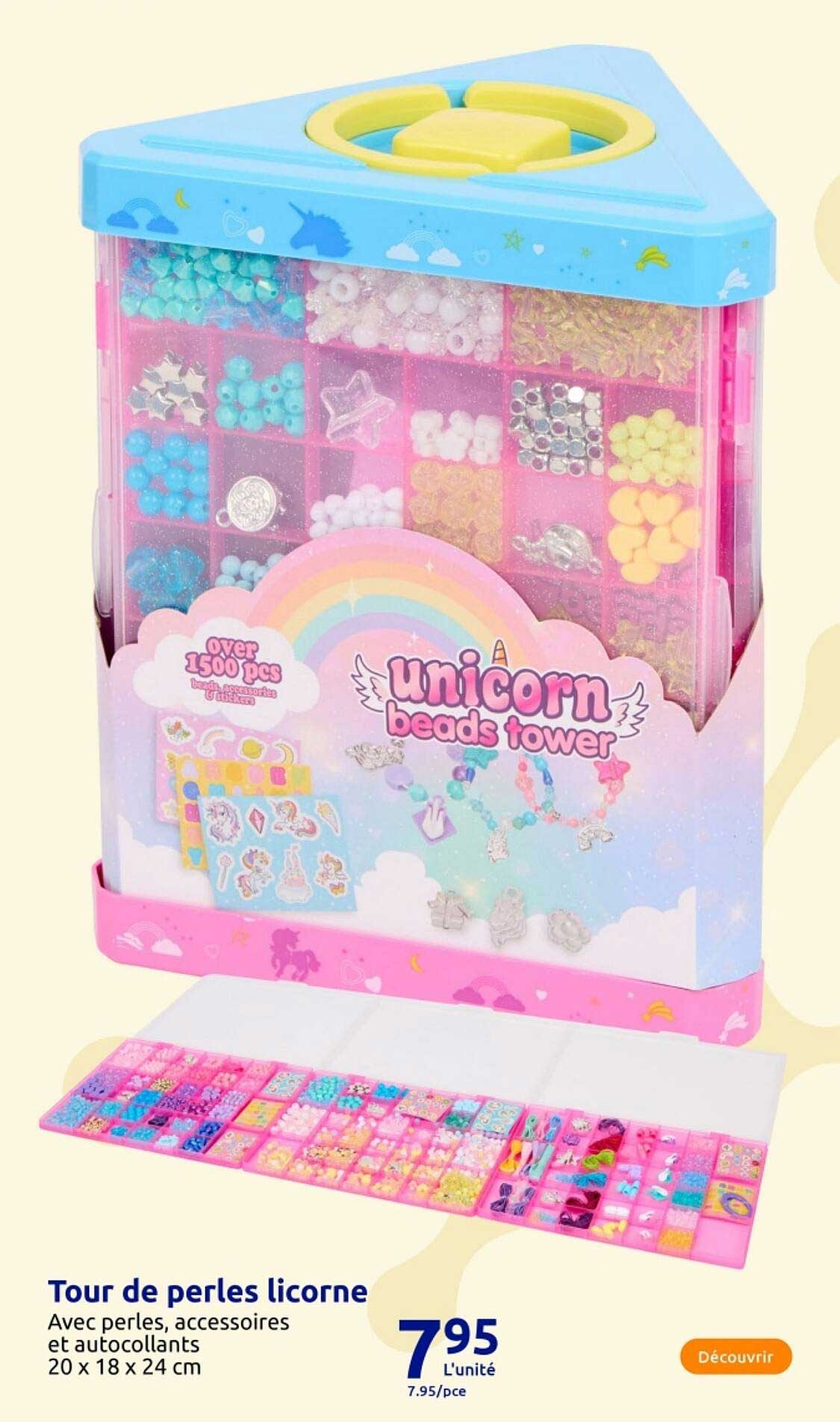 Tour de perles licorne