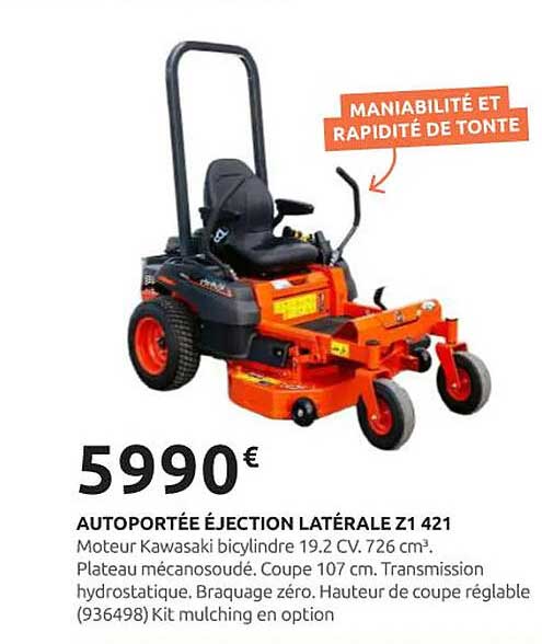 AUTOPORTÉE ÉJECTION LATÉRALE Z1 421
