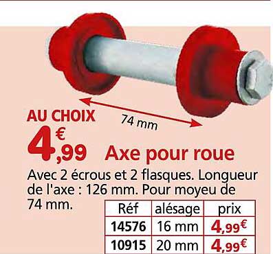 Axe pour roue