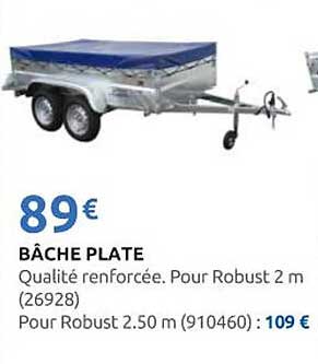BÂCHE PLATE