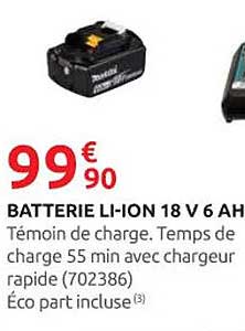Batterie Li-Ion 18 V 6 AH