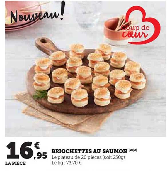 BRIOCHETTES AU SAUMON