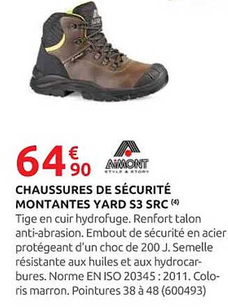 CHAUSSURES DE SÉCURITÉ MONTANTES YARD S3 SRC
