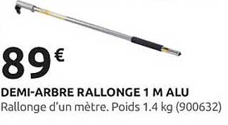 DEMI-ARBRE RALLONGE 1 M ALU