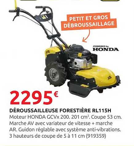 DÉROUSSAILLEUSE FORESTIÈRE RL115H