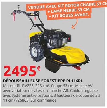 DÉROUSSAILLEUSE FORESTIÈRE RL116RL
