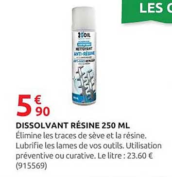 DISSOLVANT RÉSINE 250 ML