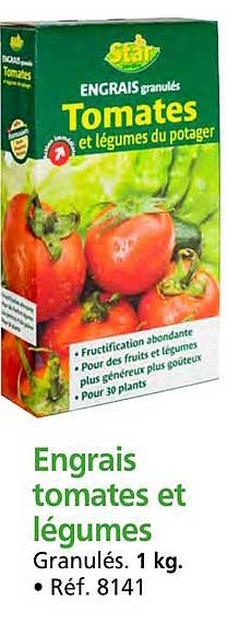 Engrais tomates et légumes
