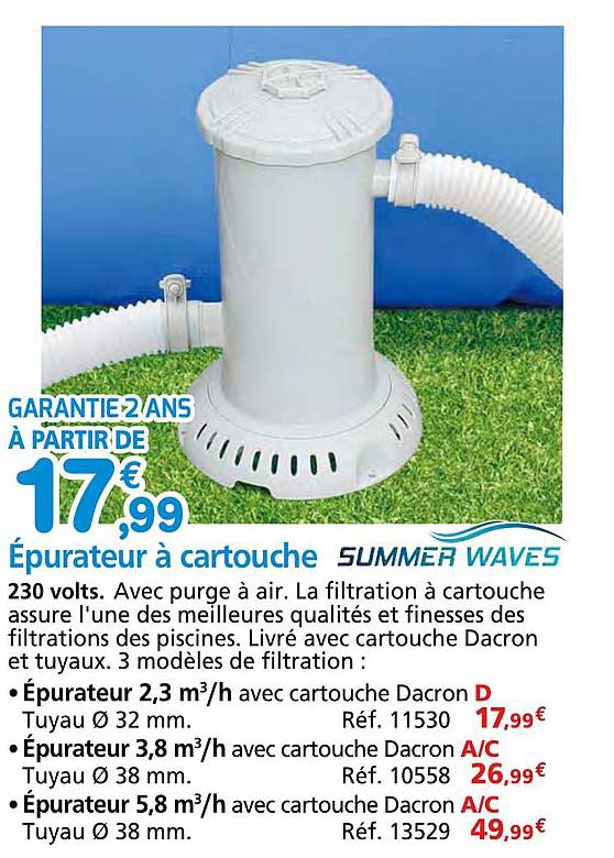 Épurateur à cartouche SUMMER WAVES