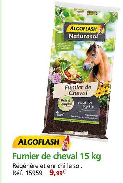 Fumier de cheval 15 kg