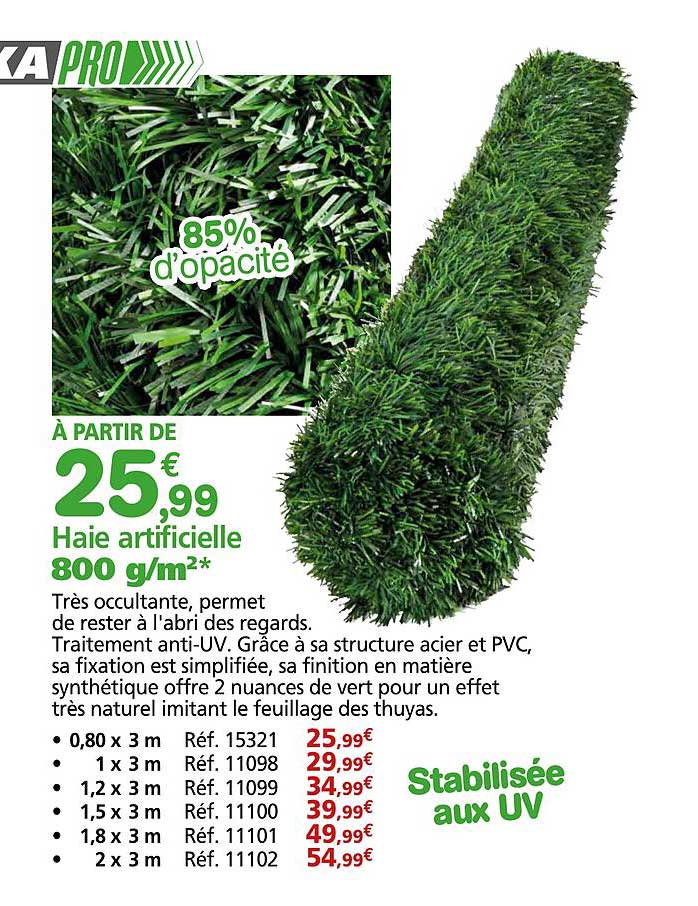 Haie artificielle
