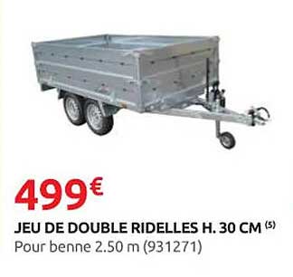 JEU DE DOUBLE RIDELLES H. 30 CM