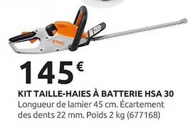 KIT TAILLE-HAIES À BATTERIE HSA 30