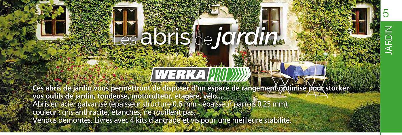 Les abris de jardin