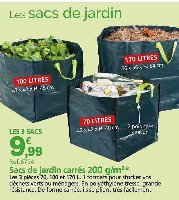 Les sacs de jardin