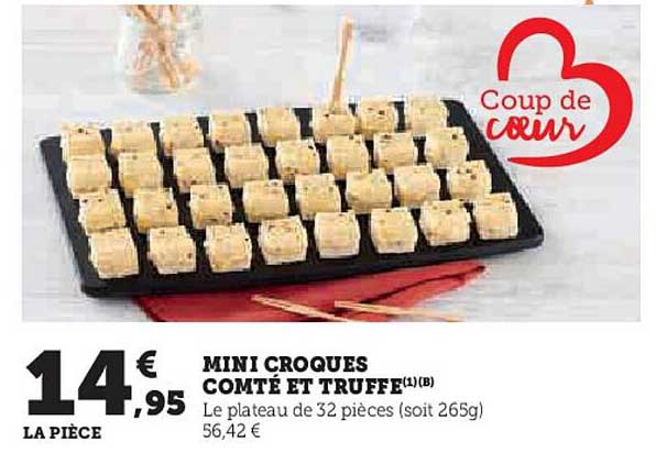 MINI CROQUES COMTÉ ET TRUFFE
