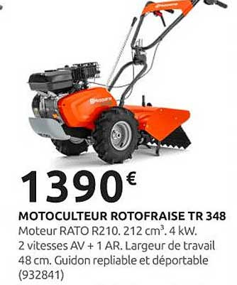 MOTOCULTEUR ROTOFRAISE TR 348