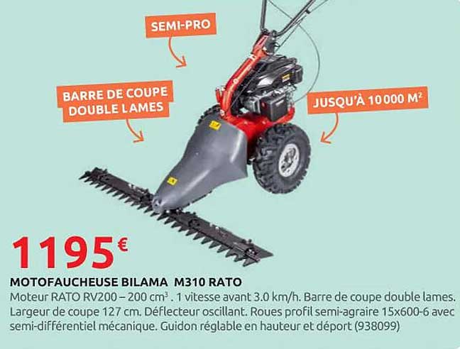 MOTOFaucheuse BILAMA M310 RATO
